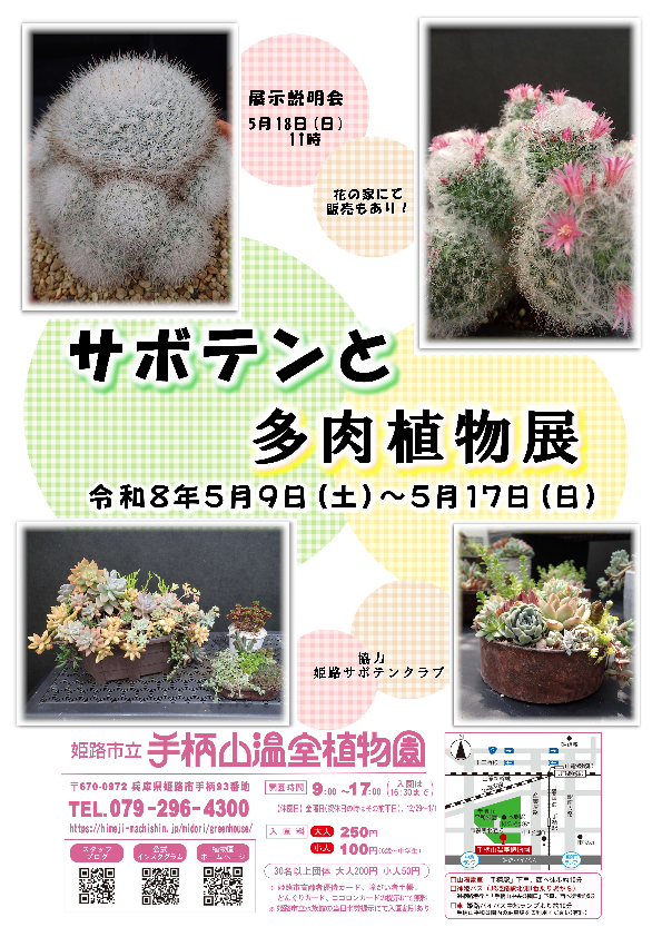 R8サボテンと多肉植物展ポスター
