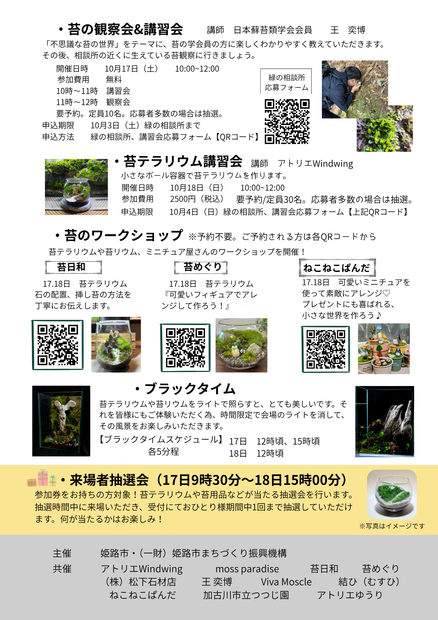 播州苔展チラシ裏
