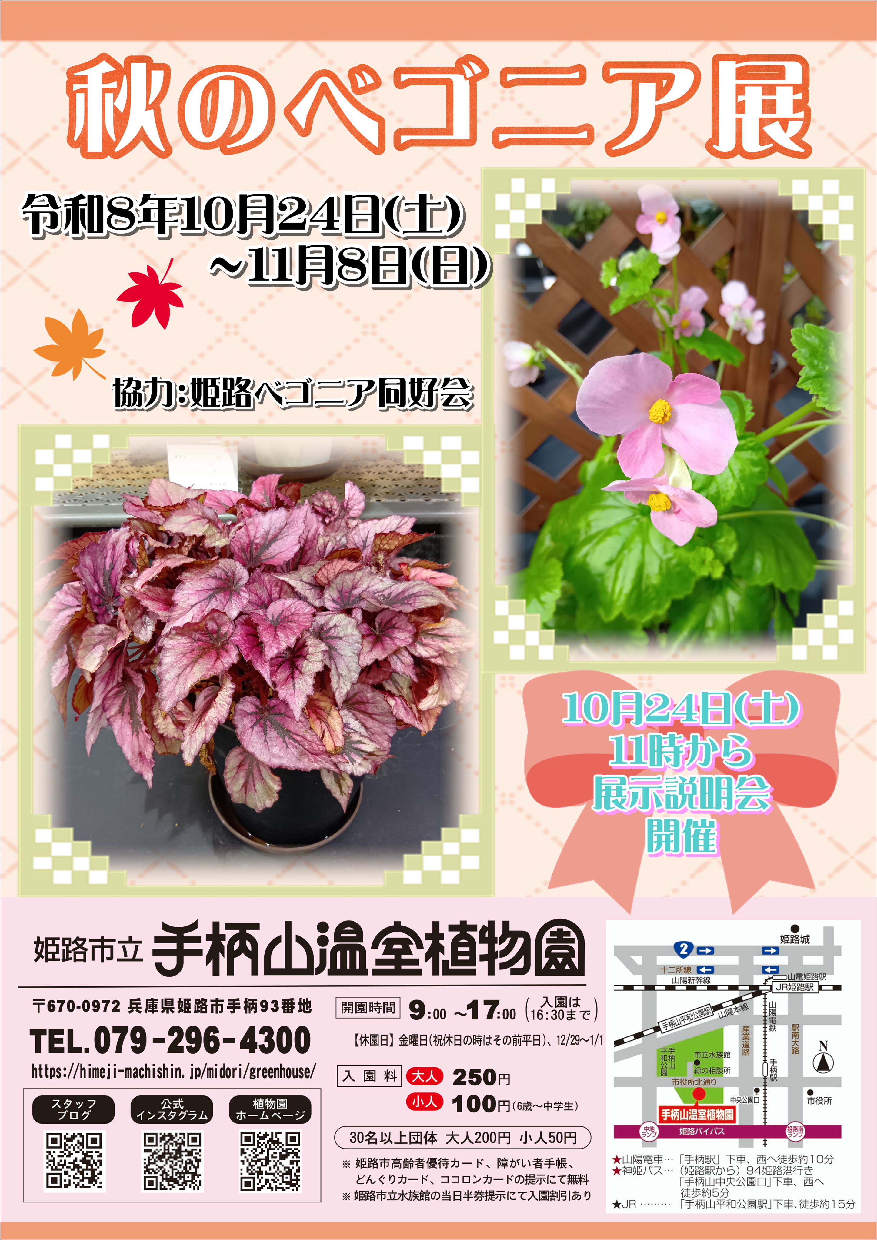 R8秋のベゴニア展ポスター