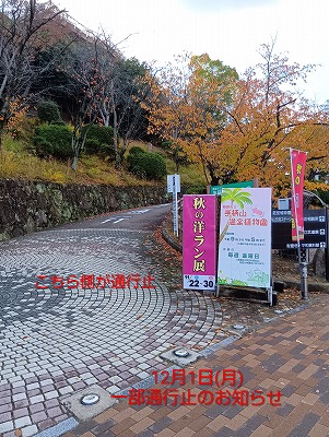 12月1日一部通行止め